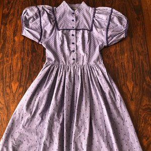 Vintage Puff Sleeve Prairie Dress